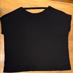 LOFT XL Women’s Black Short Sleeve Knit Top